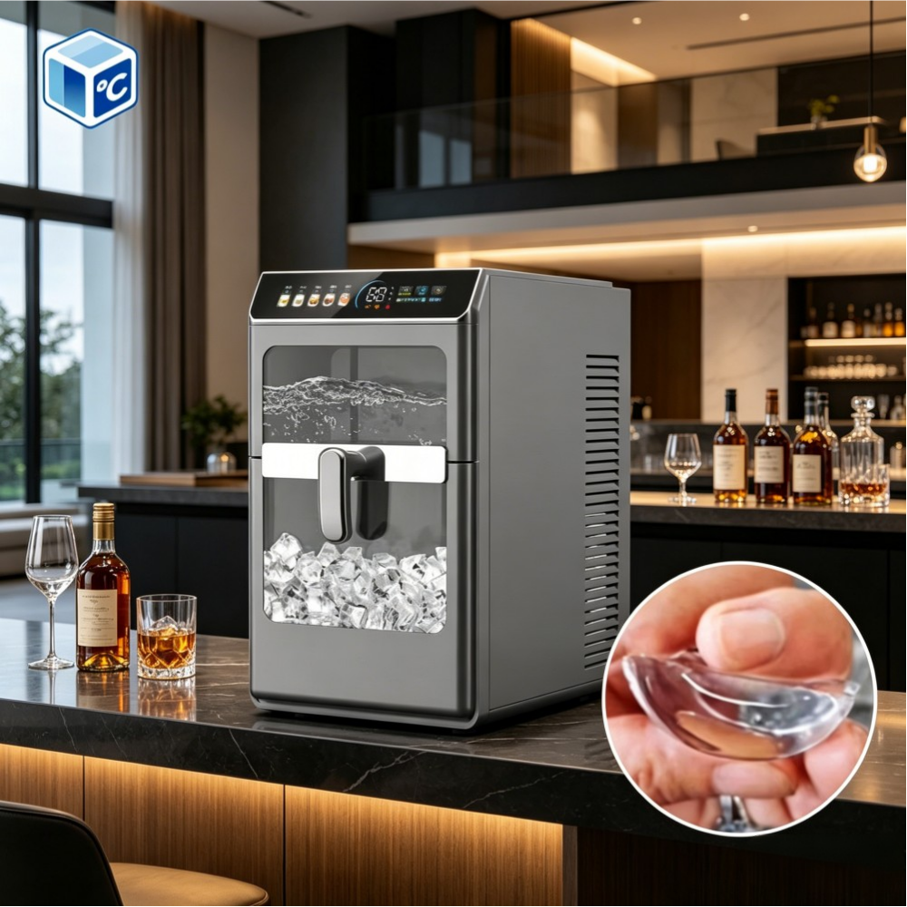 Automatic Ice Making Machine with Self-Cleaning for Home Bar Office Restaurant Hotel Use wholesale — ASYMTON OEM/ODM