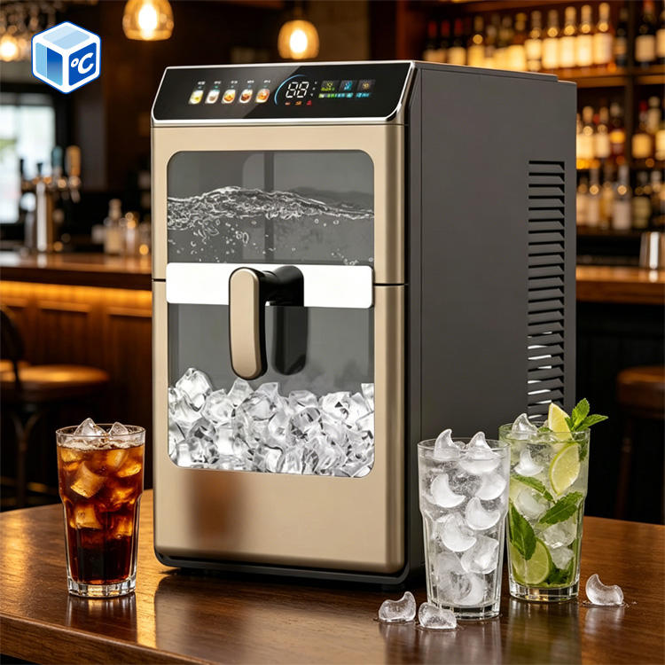 Automatic Ice Making Machine with Self-Cleaning for Home Bar Office Restaurant Hotel Use wholesale product photo 7 — ASYMTON