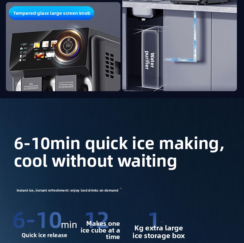 3-IN-1 Portable Countertop Ice Maker, 15kg/H, 1.5L Tank, 5 Adjustable Ice Modes wholesale product photo 9 — ASYMTON