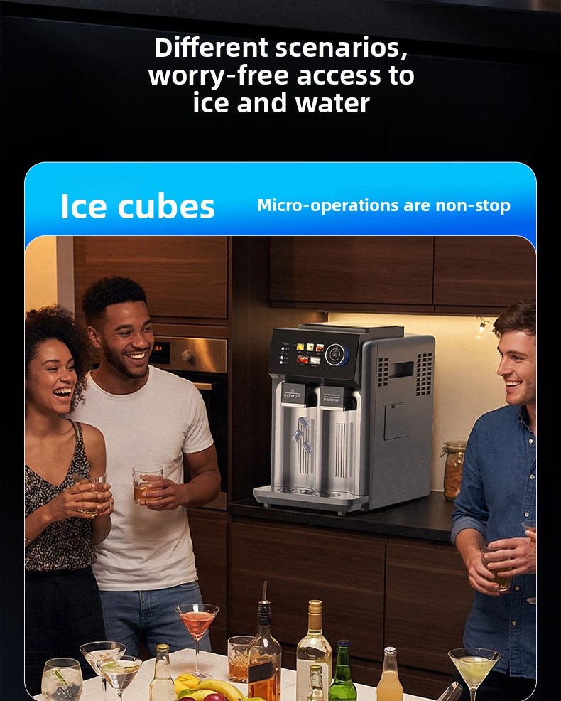 3-IN-1 Portable Countertop Ice Maker, 15kg/H, 1.5L Tank, 5 Adjustable Ice Modes wholesale product photo 6 — ASYMTON