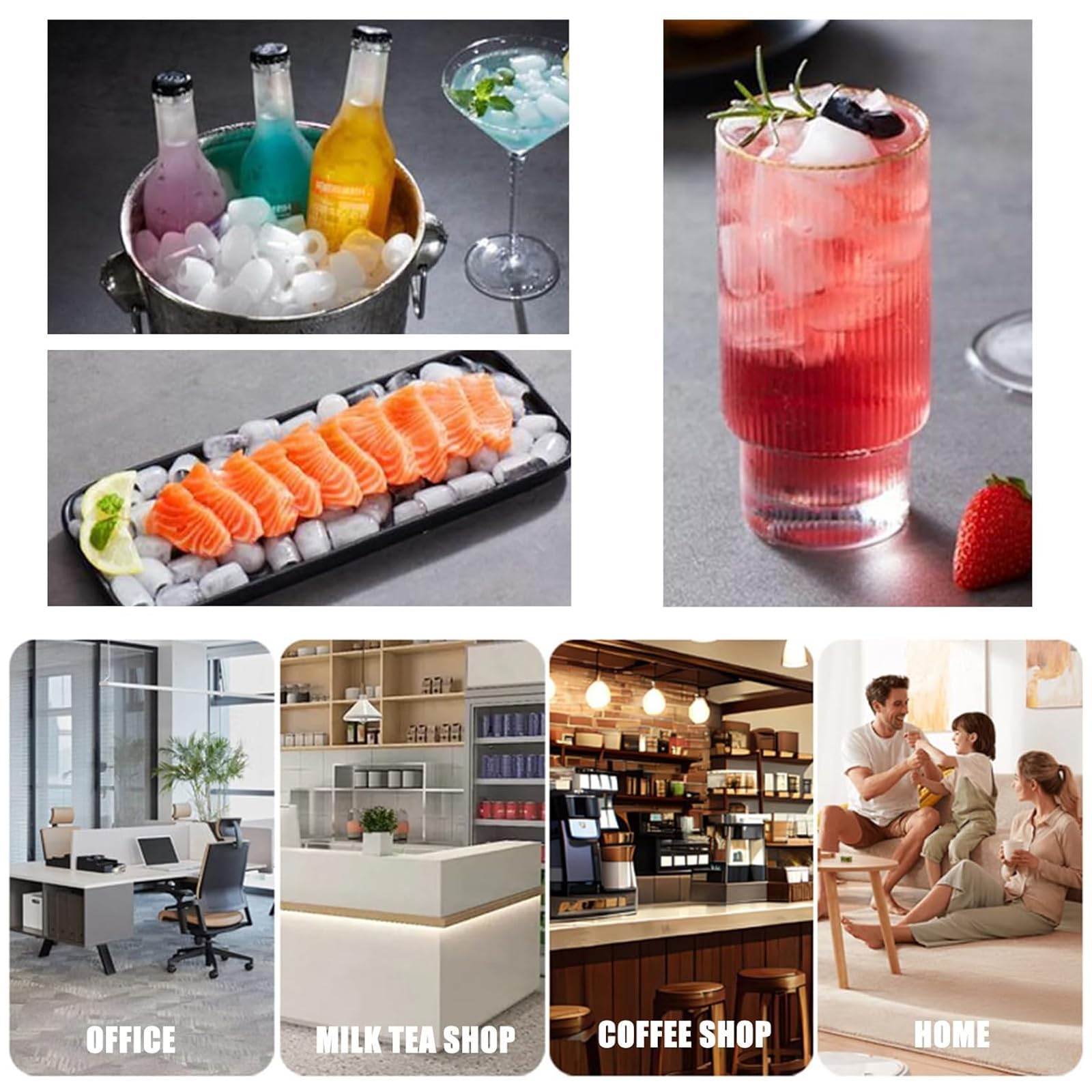 12kg/24H Countertop Bullet Ice Maker with 1.2kg Ice Storage wholesale product photo 9 — ASYMTON