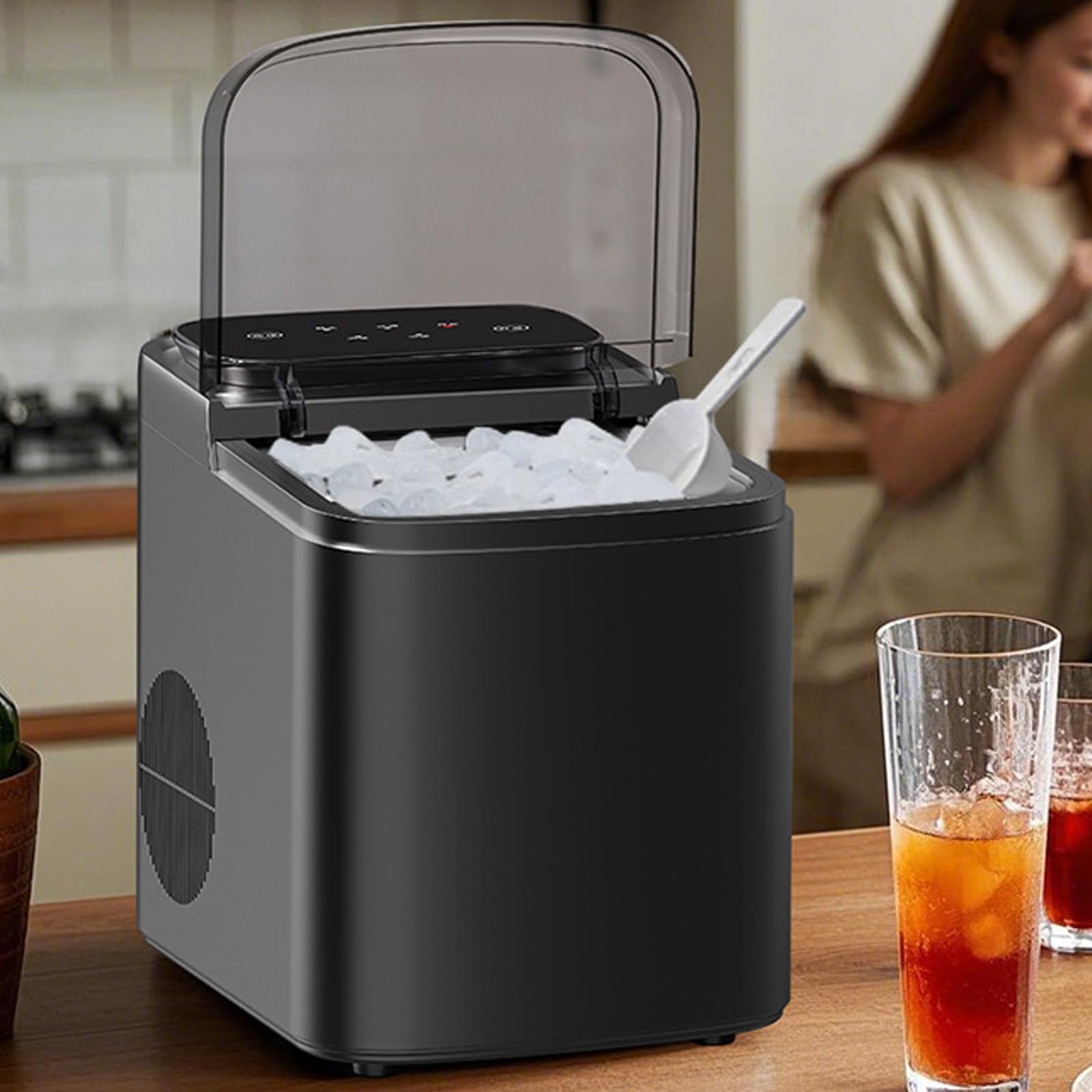 12kg/24H Countertop Bullet Ice Maker with 1.2kg Ice Storage wholesale — ASYMTON OEM/ODM